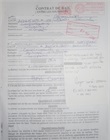 contrat portant le montant à payer
